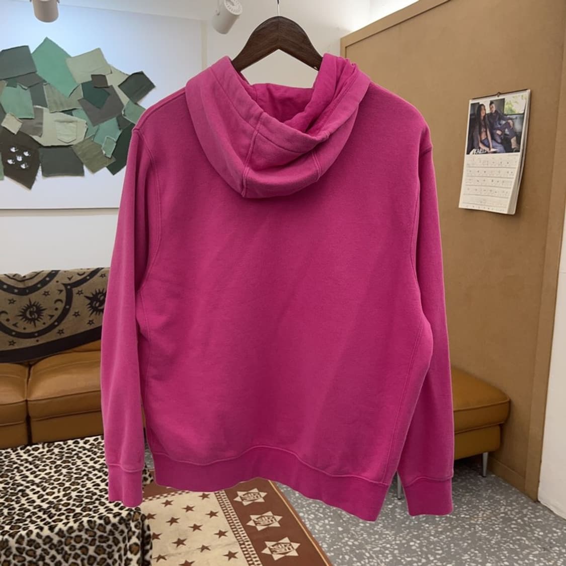 나이키 NSW 클럽 플리스 풀오버 Y2K 핫핑크 후드티 XL C09573 상품이미지4