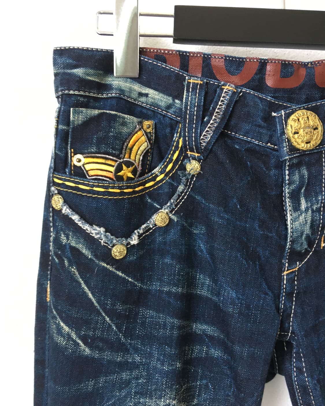 Back pocket point denim pants 상품이미지6