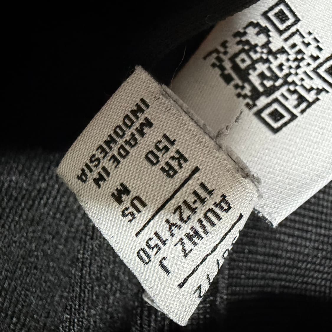 아디다스 블랙 져지 집업 m 상품이미지3