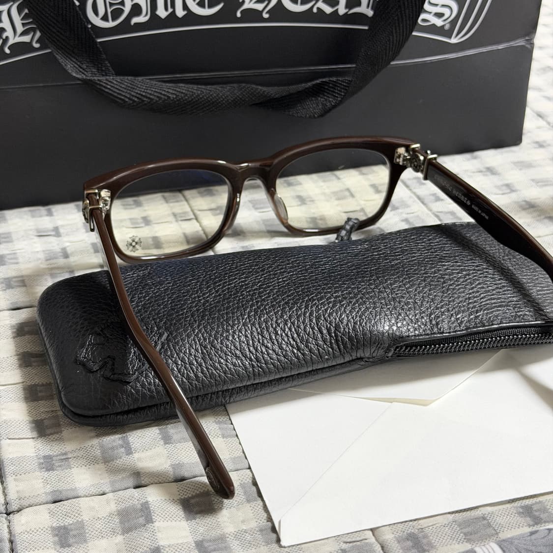 (OS) 크롬하츠 지티아니 안경 브라운 상품이미지7