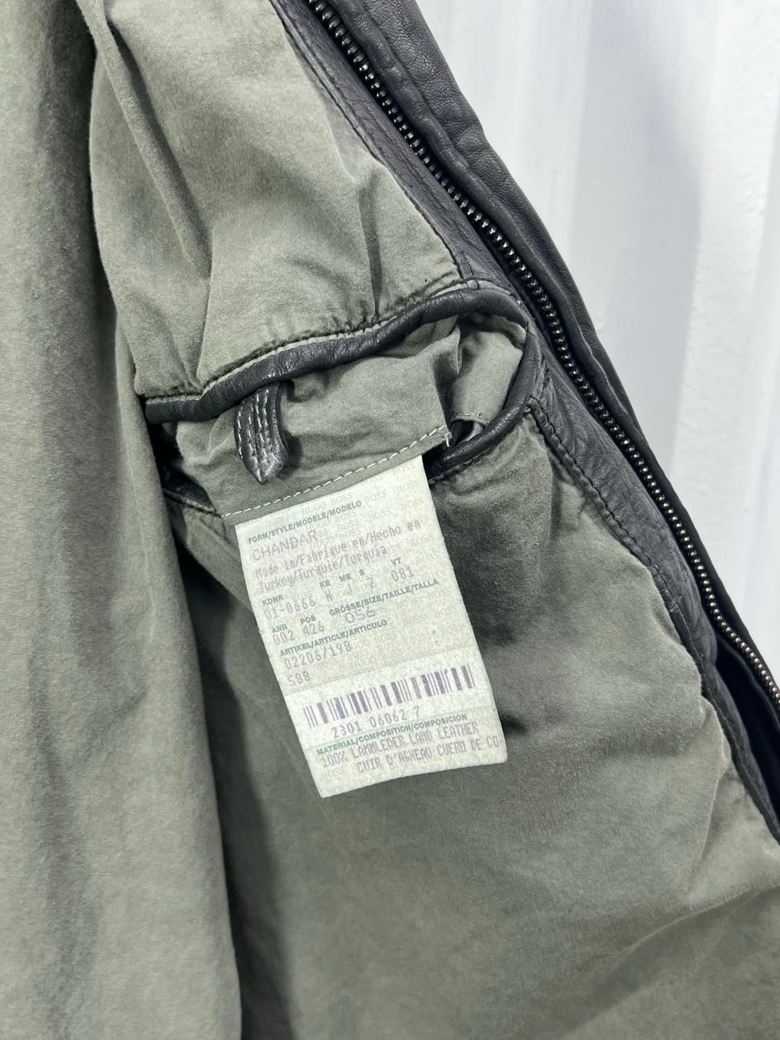 90s Hugo Boss lambskin multi-zip 상품이미지9