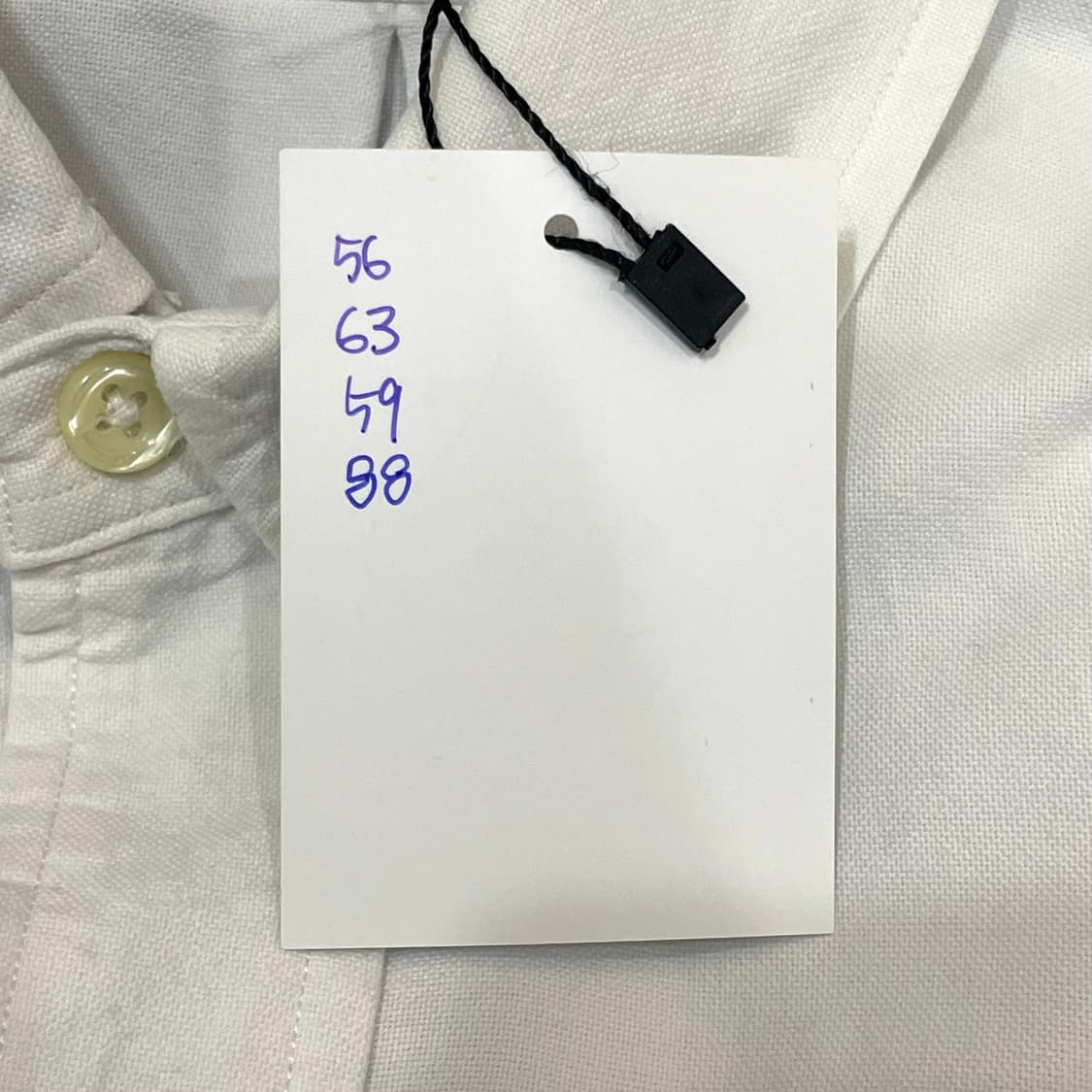 (16 1/2) POLO 폴로 랄프로렌 화이트 솔리드 셔츠 야머스핏 상품이미지7