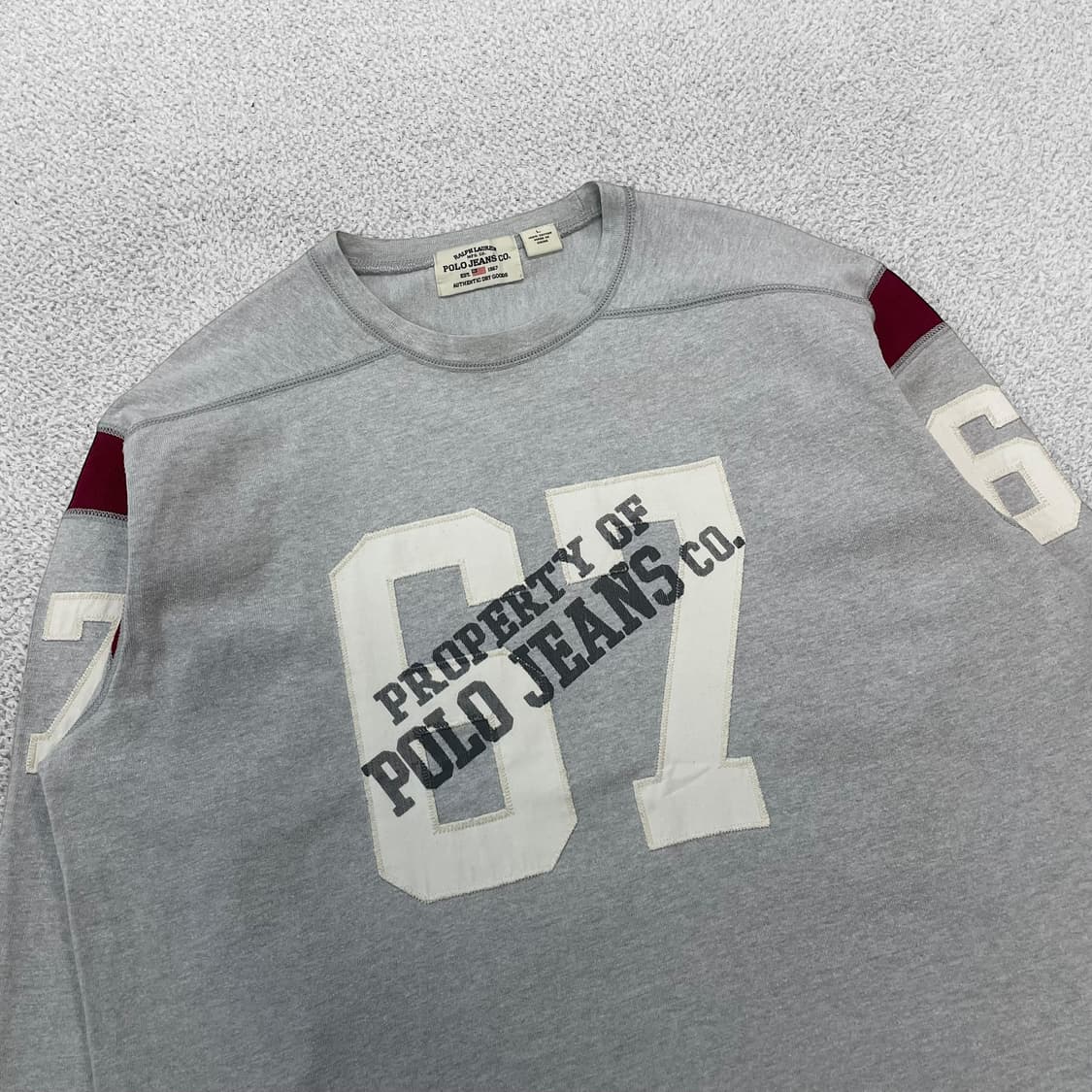 폴로 진스 컴퍼니 올드스쿨 롱슬리브 그레이 상품이미지2