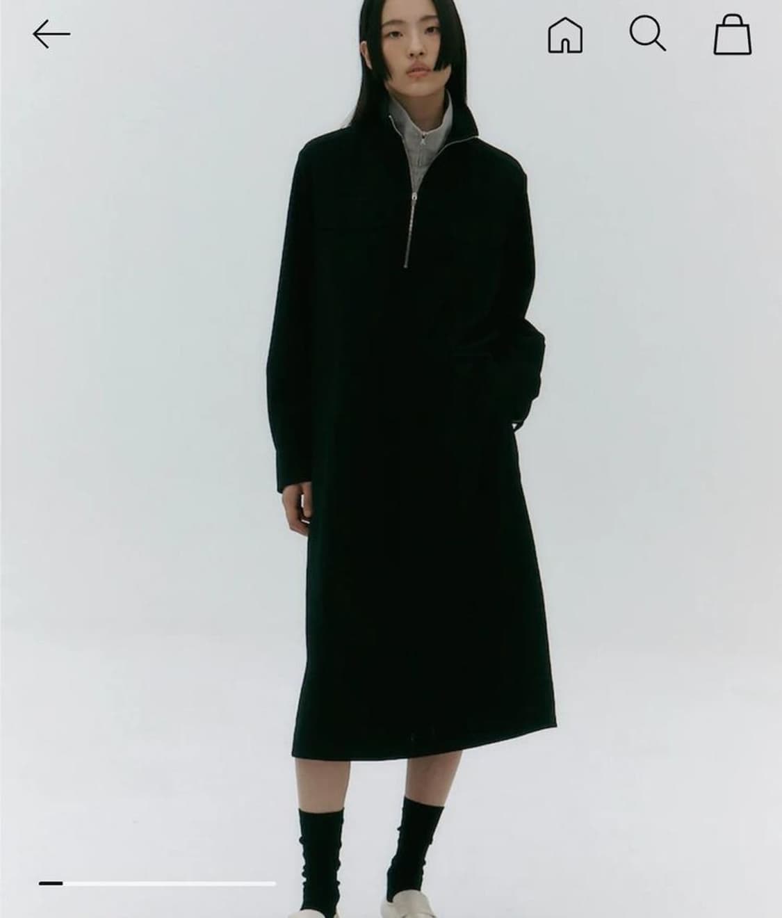 구호 kuho 2024 하프집업 스트링 원피스 0사이즈 상품이미지1