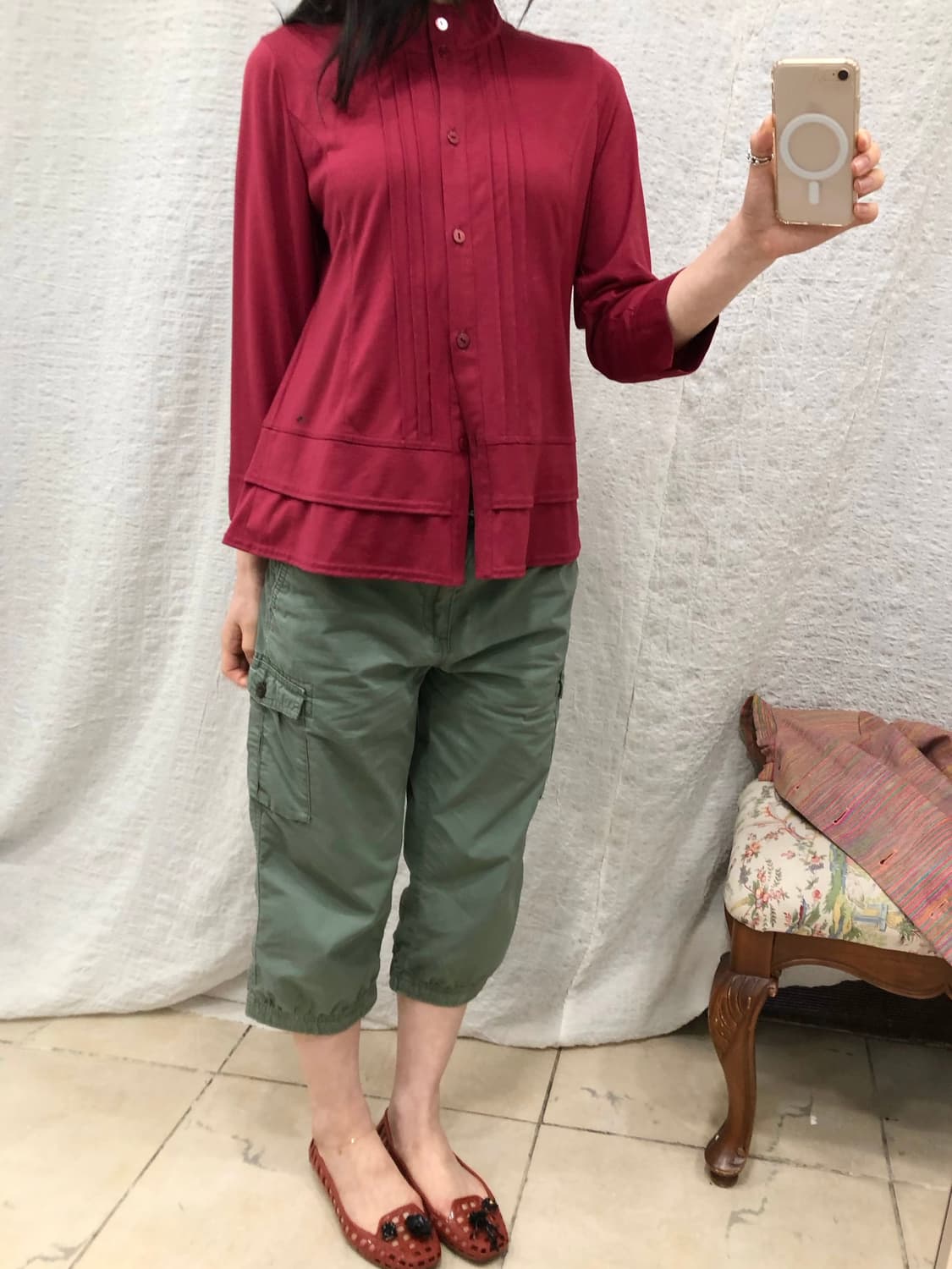 Deep scarlet shirts 상품이미지2