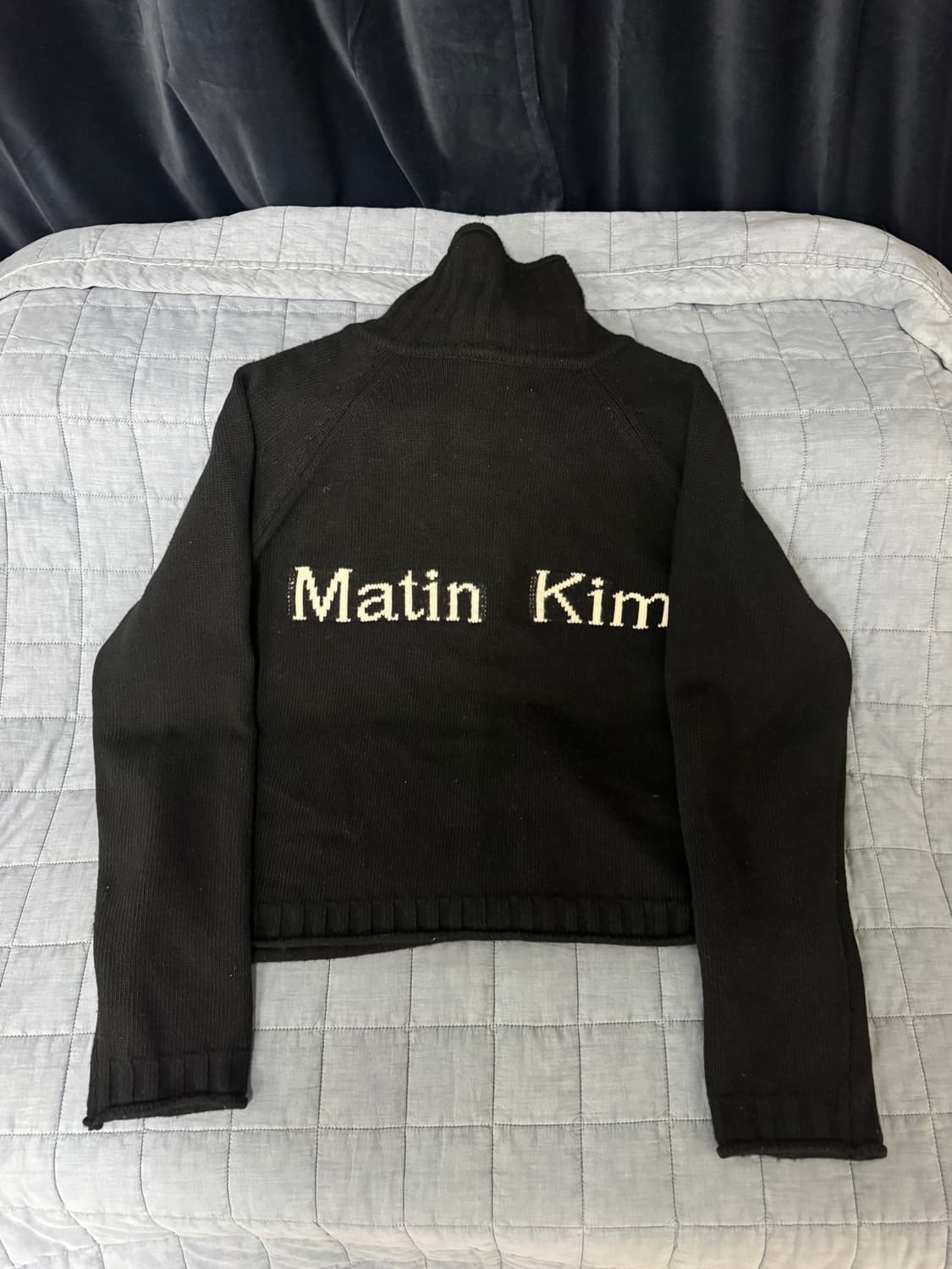 마뗑킴 마땡킴 니트집업 블랙 M 상품이미지2