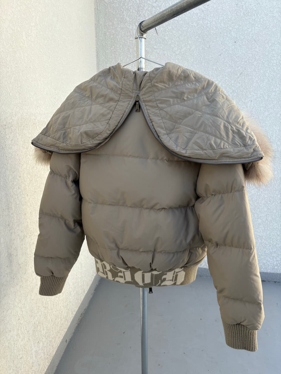 62 Real raccoon fur STAR down jacket 상품이미지2