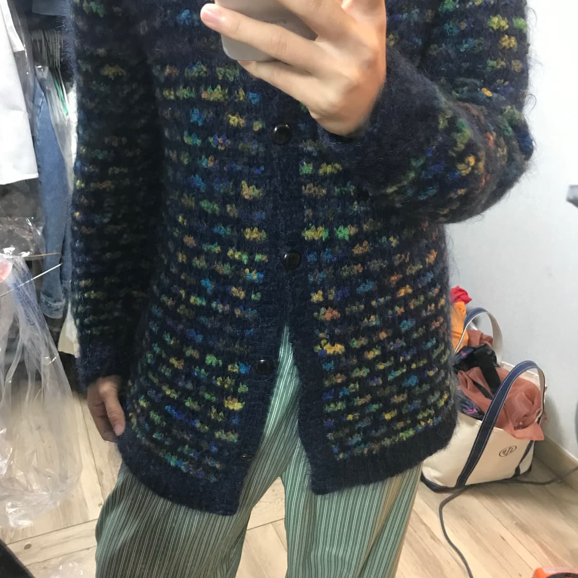 JEUNNE GARCON cardigan 레인보우 헤어리 가디건 상품이미지9