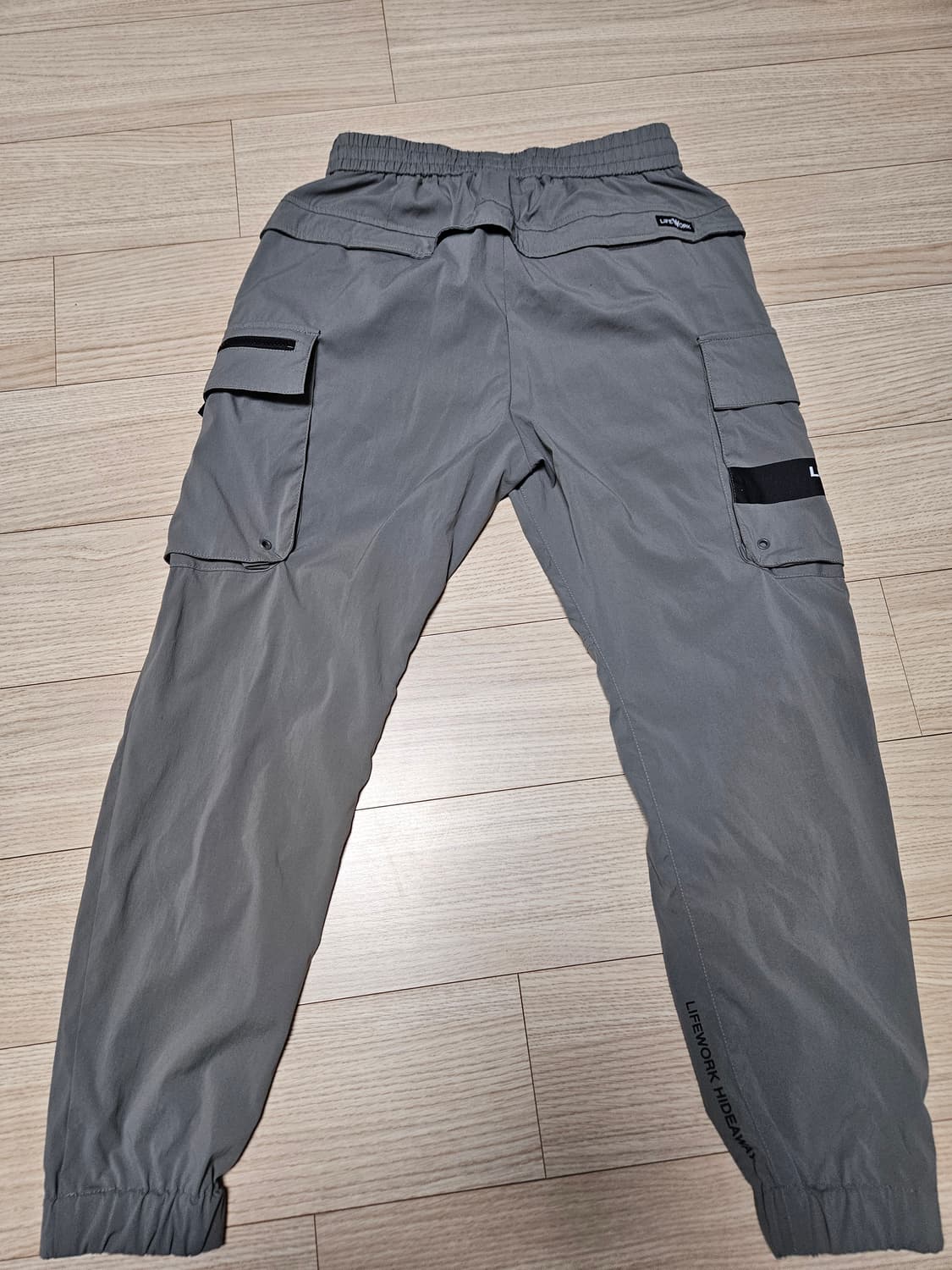 라이프워크 나일론 지퍼 카고 조거팬츠 S카키 상품이미지6