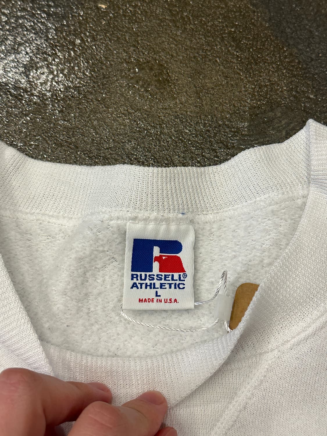 90s Russell 러셀 made in USA 스웻셔츠 L 상품이미지5