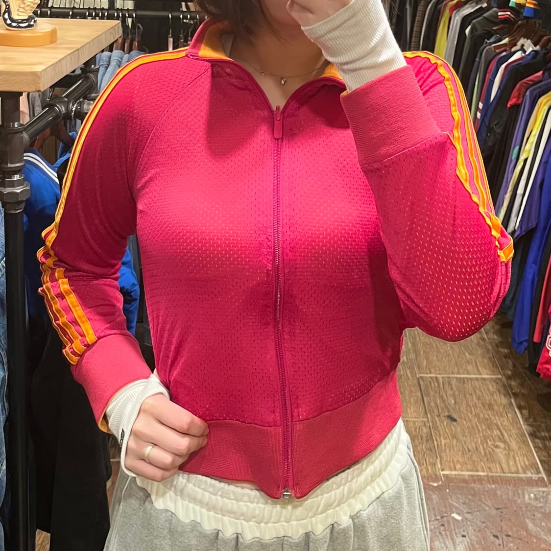 [HI] 아디다스 트레이닝 집업 핑크 상품이미지1