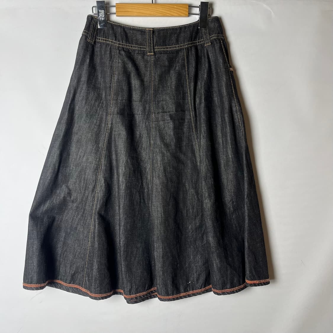 [Sonia Rykiel] 소니아리키엘 플리츠 데님 미디스커트 상품이미지2