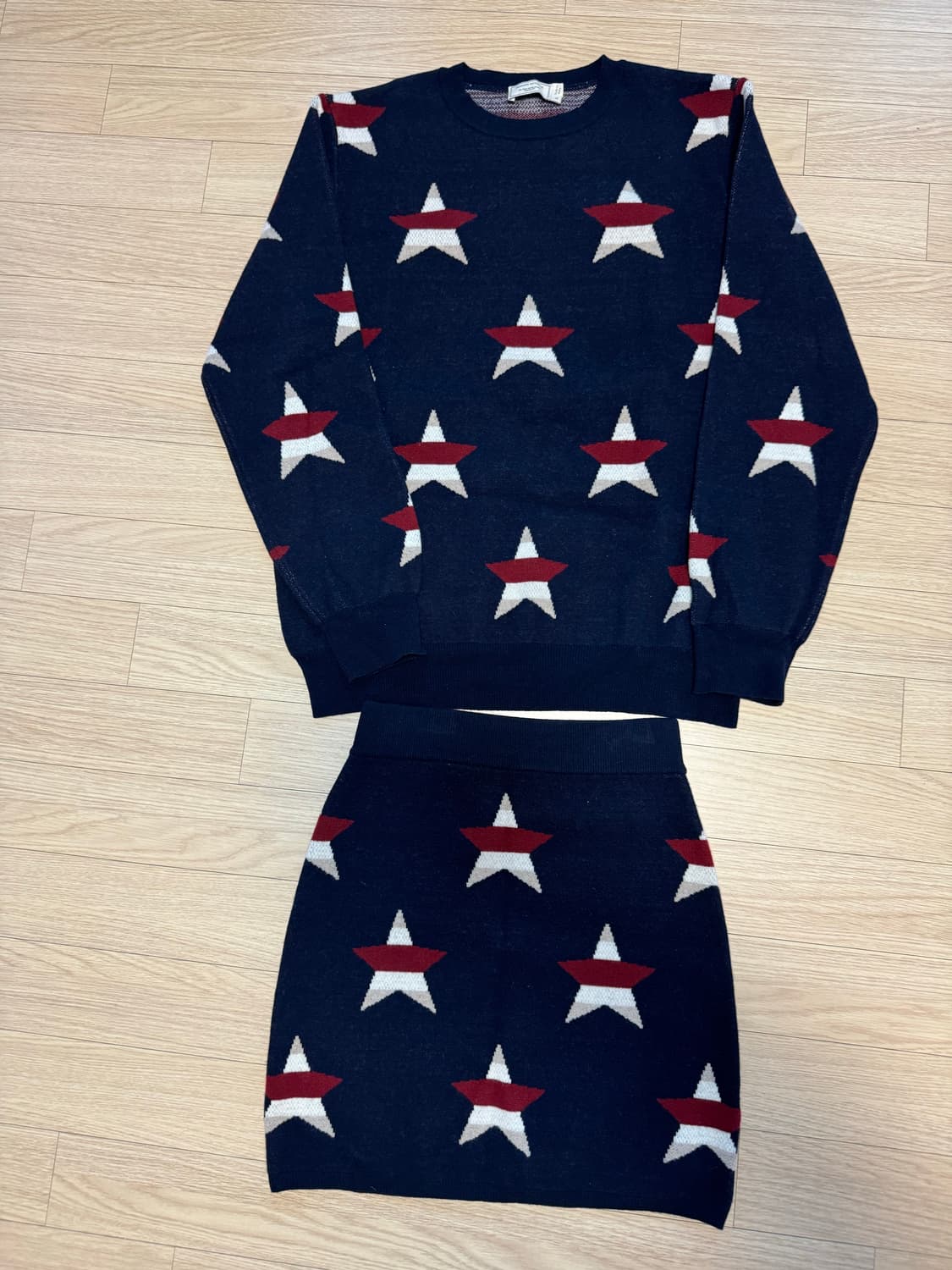 메종키츠네 니트 셋업 상품이미지1