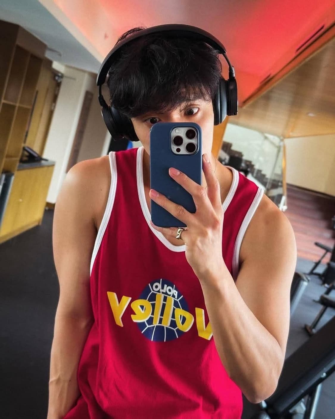 Polo 세븐틴 도겸 원우 폴로 와플 니트 메쉬 발리 탱크탑 상품이미지1