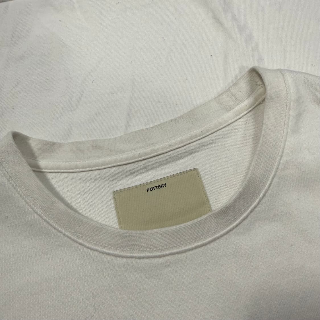 포터리 화이트 반팔 티셔츠  상품이미지7