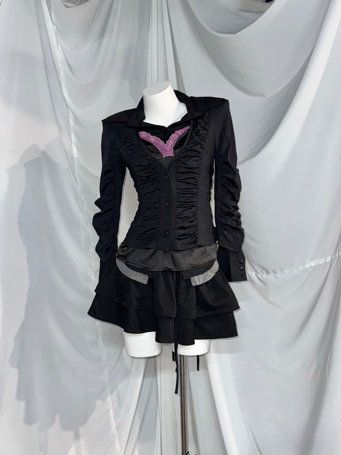 리즈리사 세라쌀 데일리 고스고딕 프레피 코디세트  상품이미지7