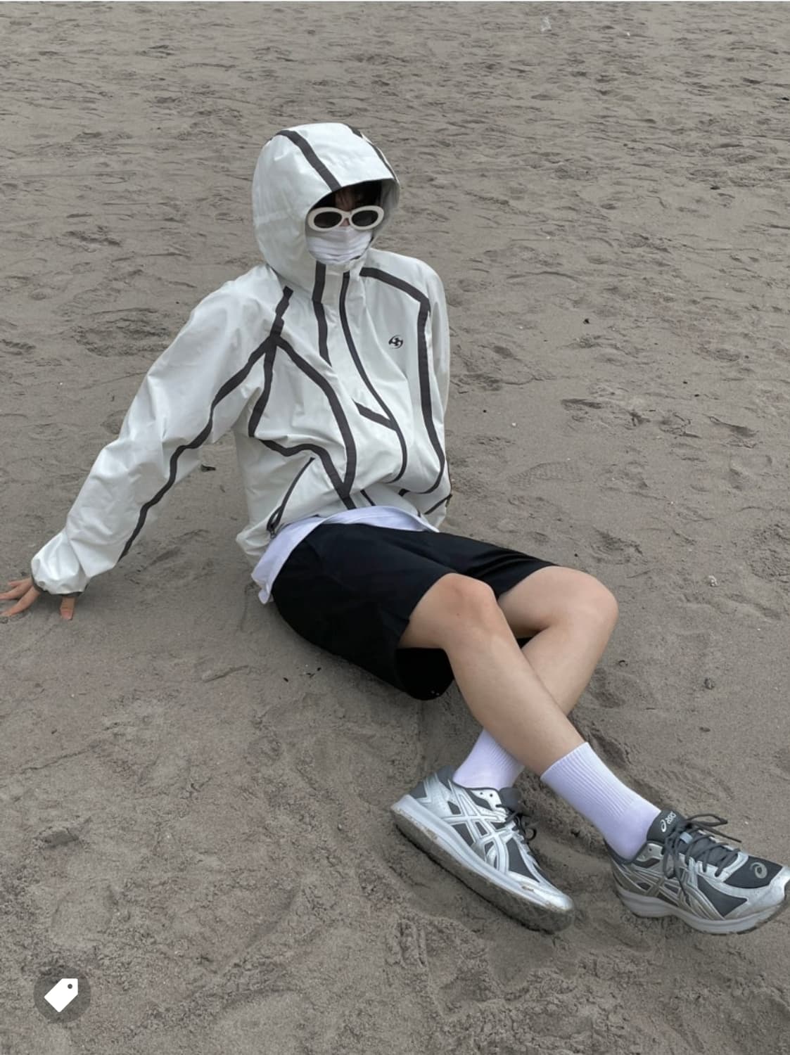 [2] 산산기어 윈드블록 자켓 아이보리 상품이미지5