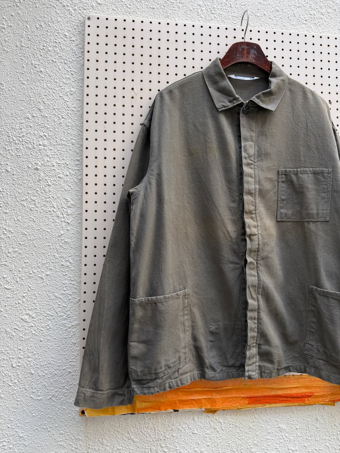 1970s FADED OLIVE KHAKI GERMAN 70s독일워크자켓 상품이미지4