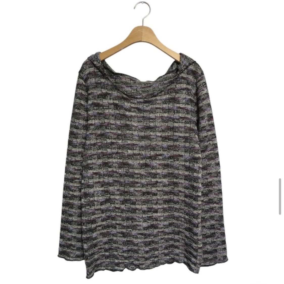 모래하우스 마야 니트 후디 퍼플 상품이미지4