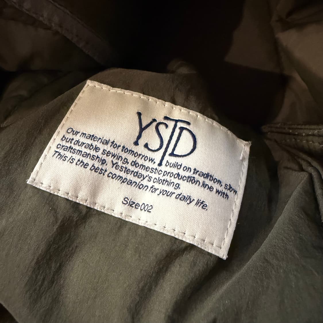 YSTD 오버사이즈 퀄팅 롱 자켈 상품이미지5