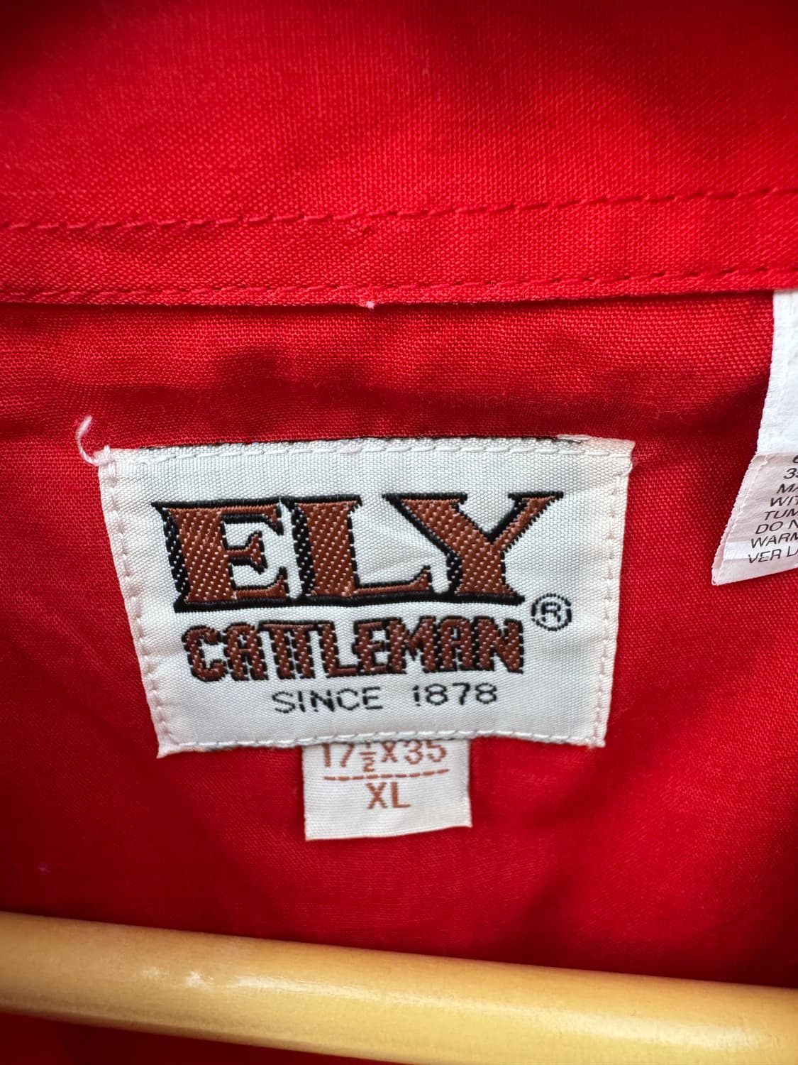 Ely cattleman 빈티지 웨스턴 셔츠 레드 xl 상품이미지4