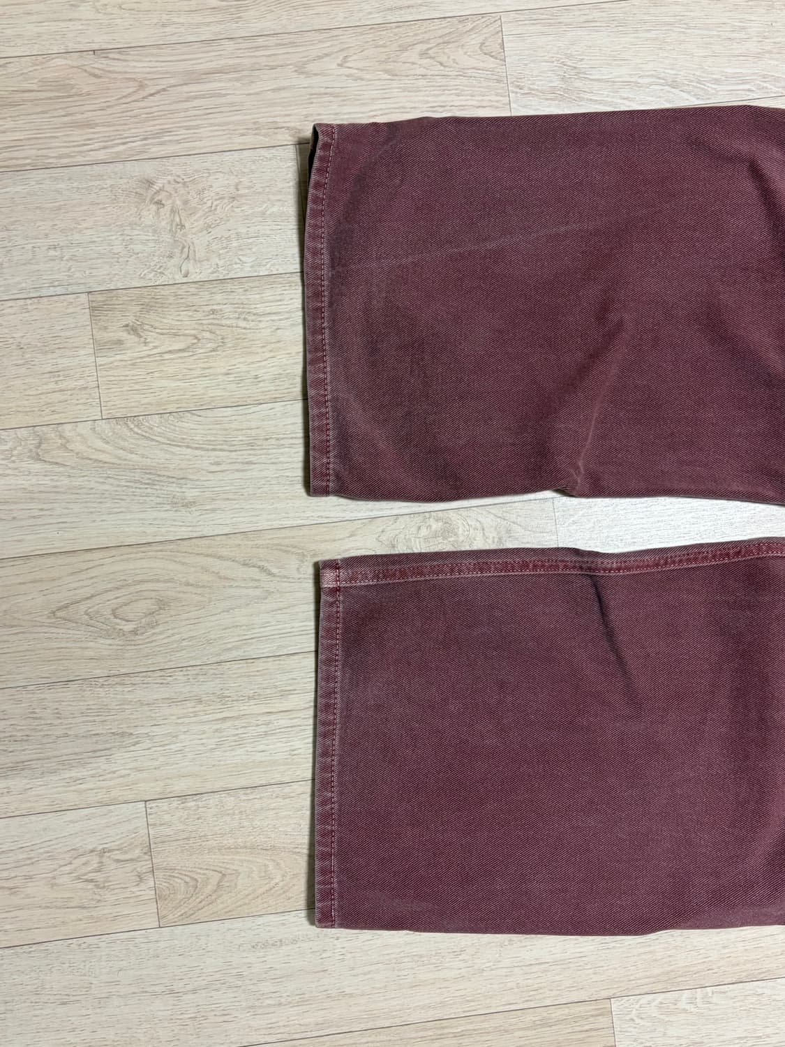 [XL] 인템포무드 어글리 다잉 컬러 데님 버건디 상품이미지4