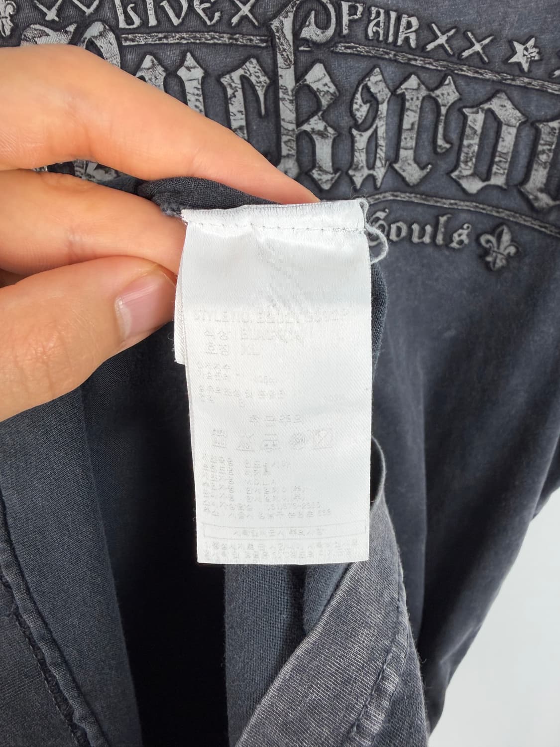 a481) 버커루 Y2K 펑크 반팔티셔츠 상품이미지5