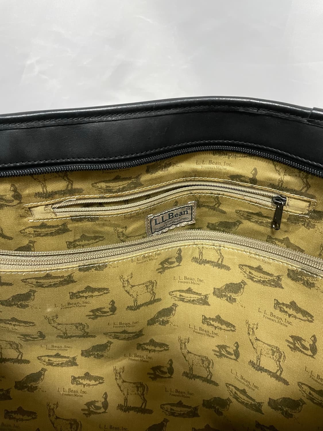 [D.O Archives] 90s 엘엘빈 토트백 라지 - 블랙 레더 상품이미지7