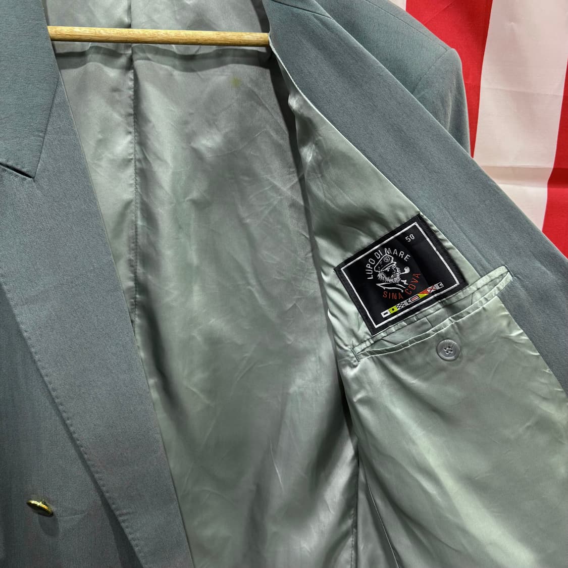 Lupo di Mare Sina Cova 금장 블레이저 자켓 (XL)  상품이미지5