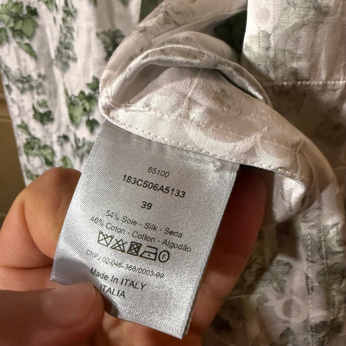 디올 x 데님 티어스 오블리크 하와이안 셔츠  상품이미지9