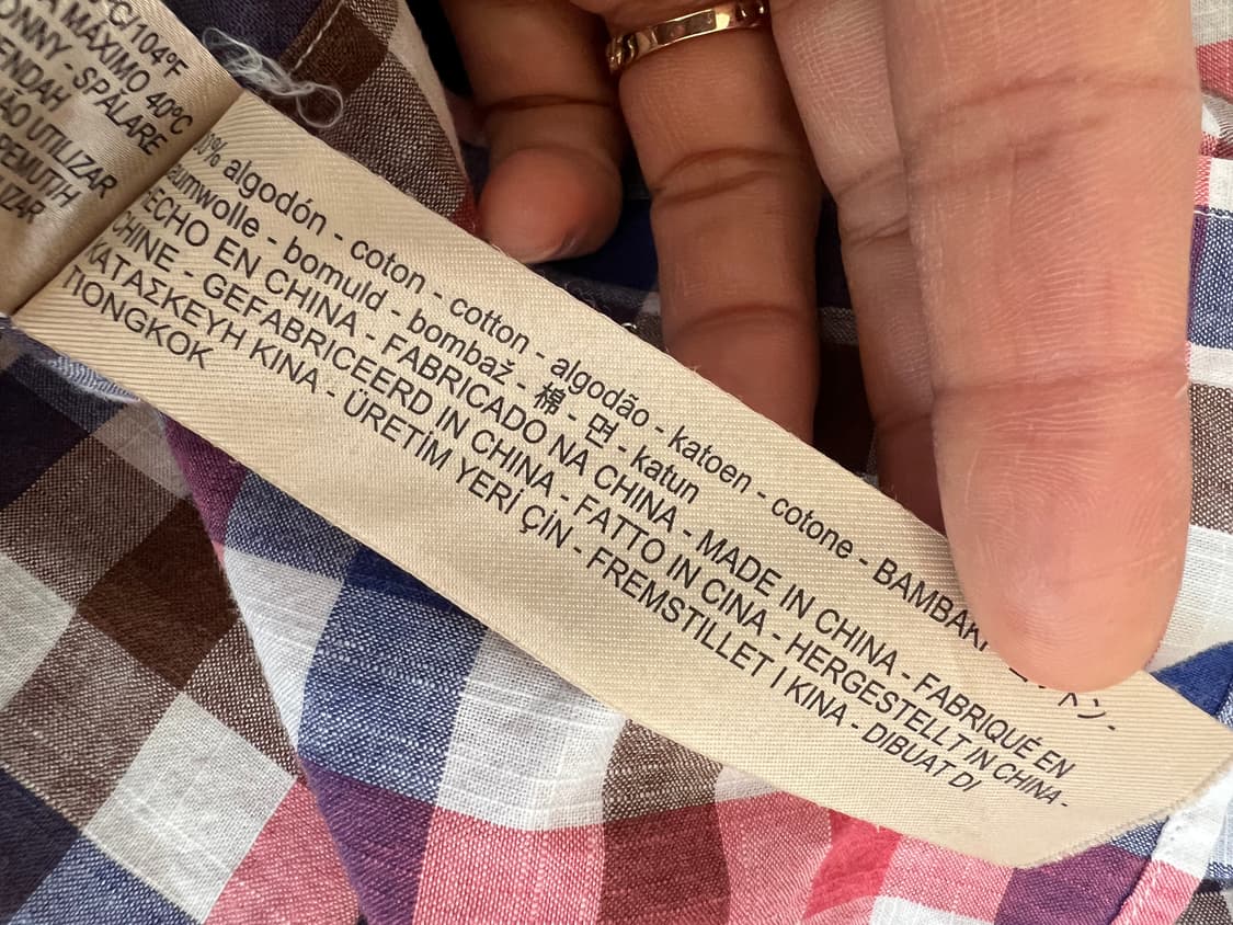 마시모뚜띠 남성 네이비핑크 코튼긴팔셔츠 상품이미지7