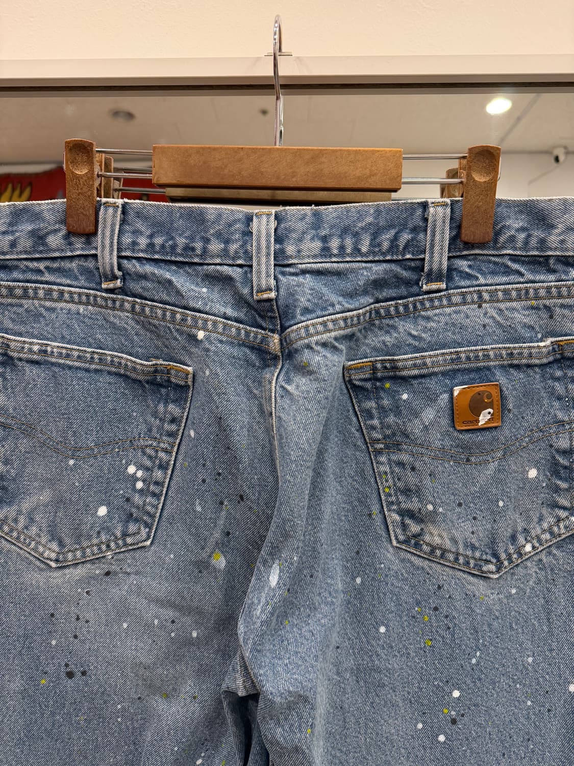 90-00s Carhartt 칼하트 페인팅 데님 팬츠 (36inch) 상품이미지7