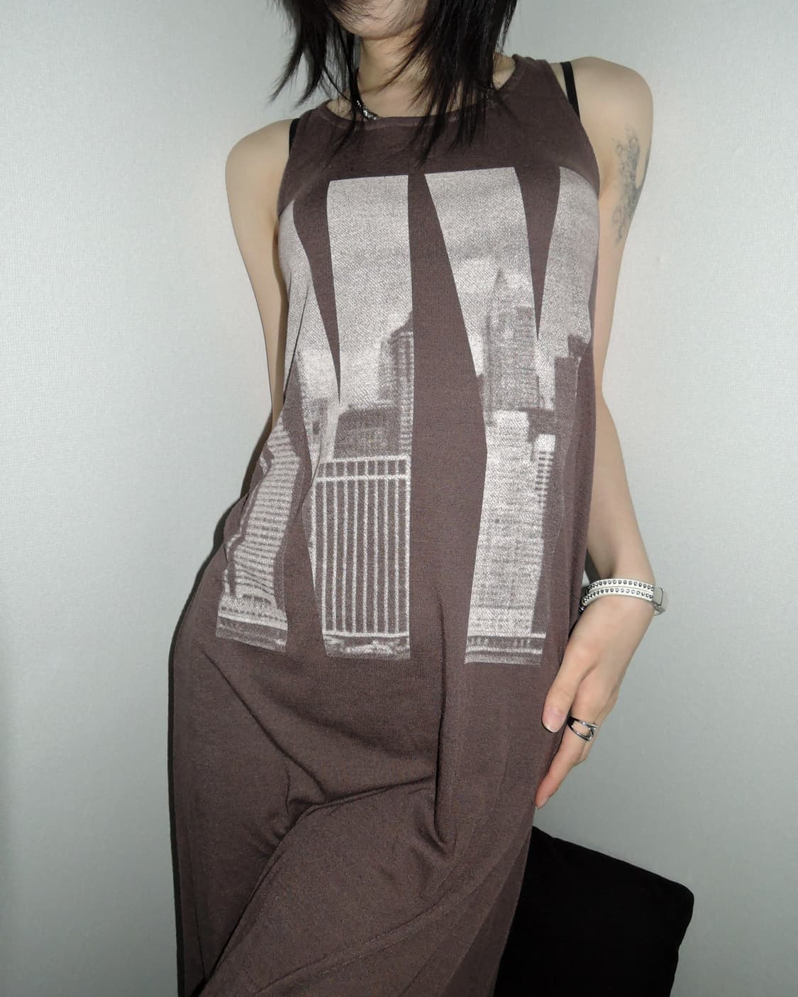 NYC Graphic Long Dress  상품이미지2