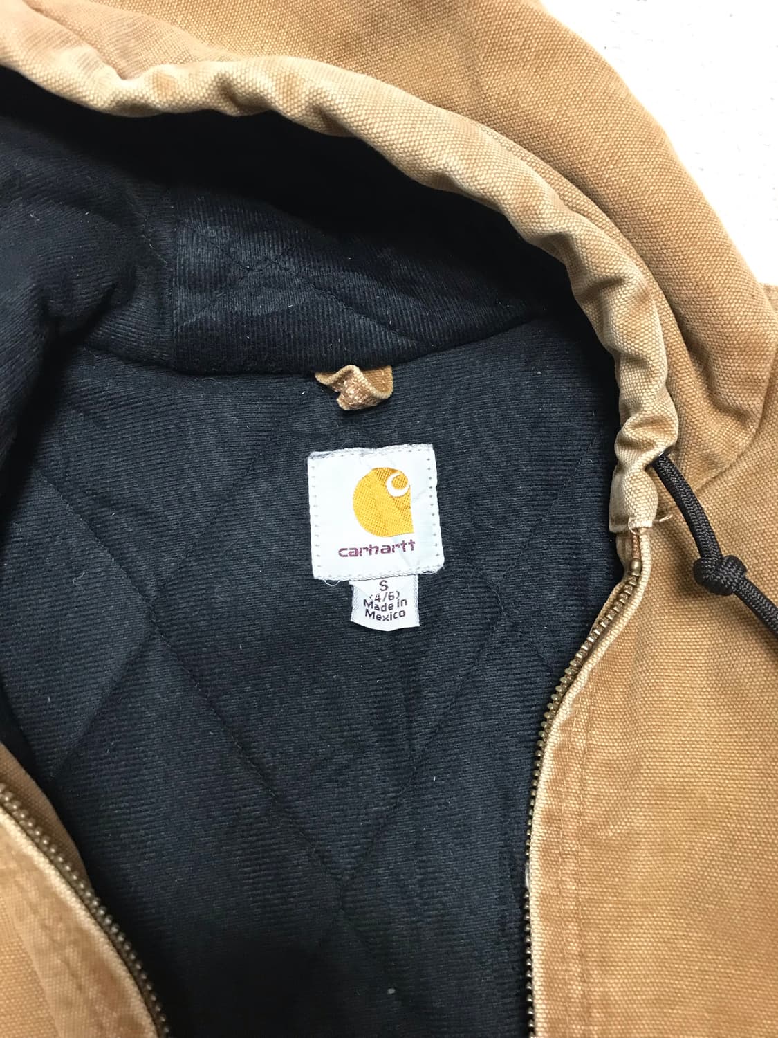 칼하트의 브라운컬러 130 액티브 워크 자켓 S 상품이미지5