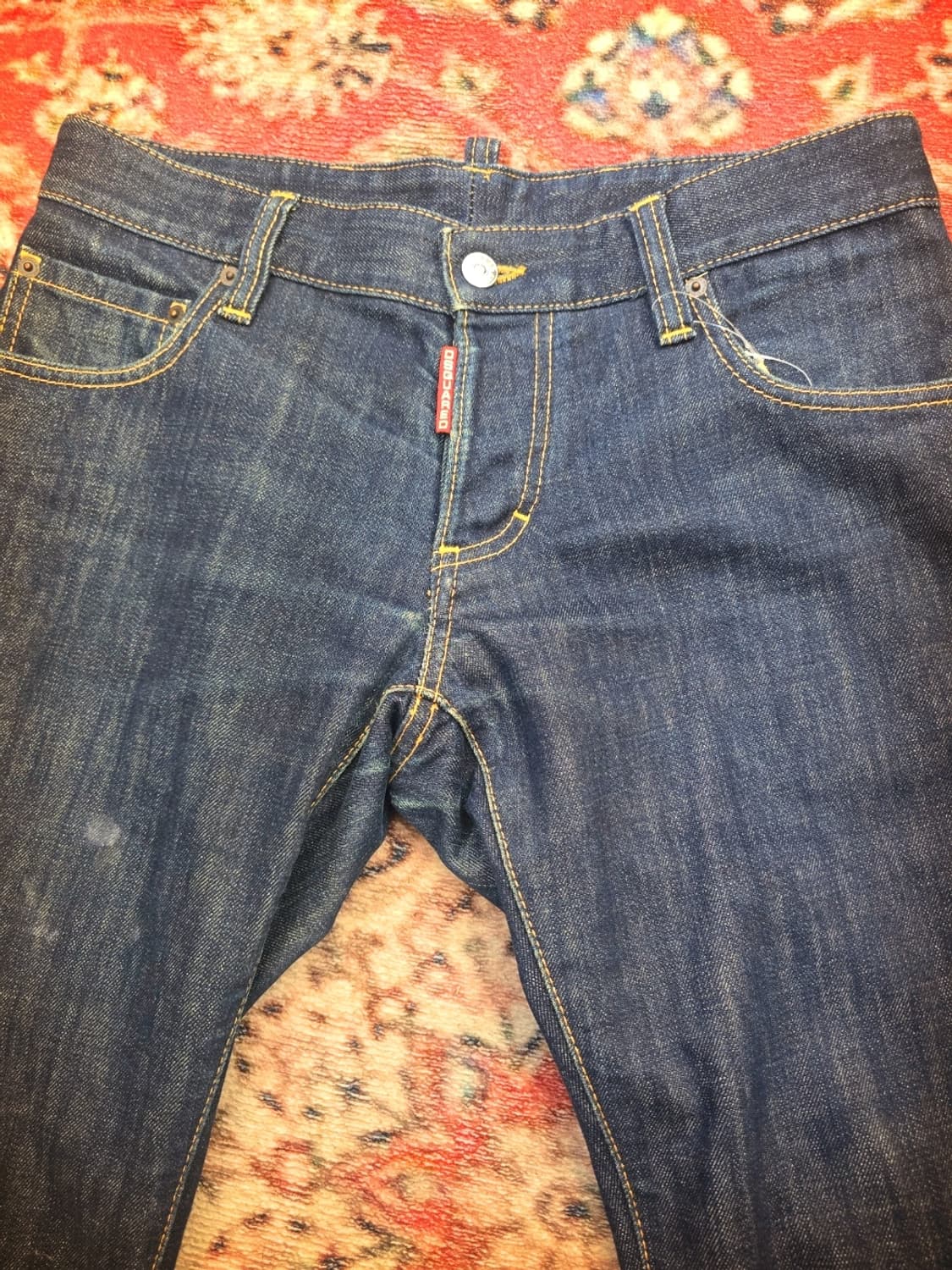 디스퀘어드2(Dsquared2)슬림핏 쿨가이 생지 데님 팬츠: 상품이미지5