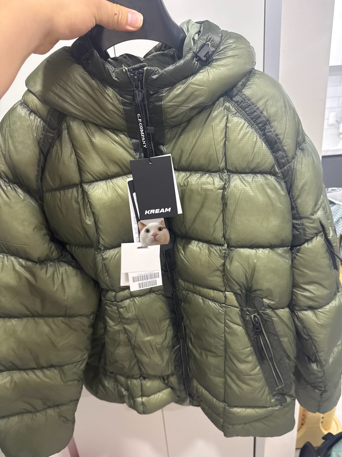 시피컴퍼니 cp컴퍼니 디디쉘 dd쉘 그린바나나 숏패딩 상품이미지1