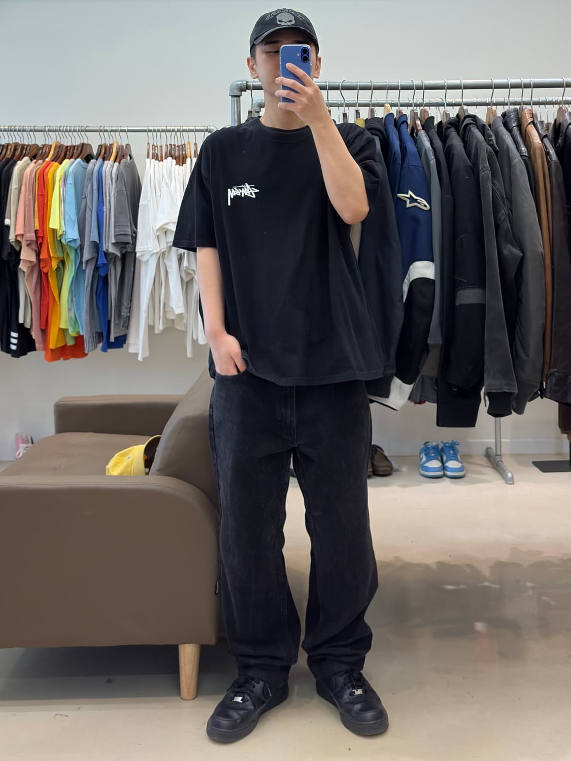 스투시 다이스 반팔 블랙 상품이미지6