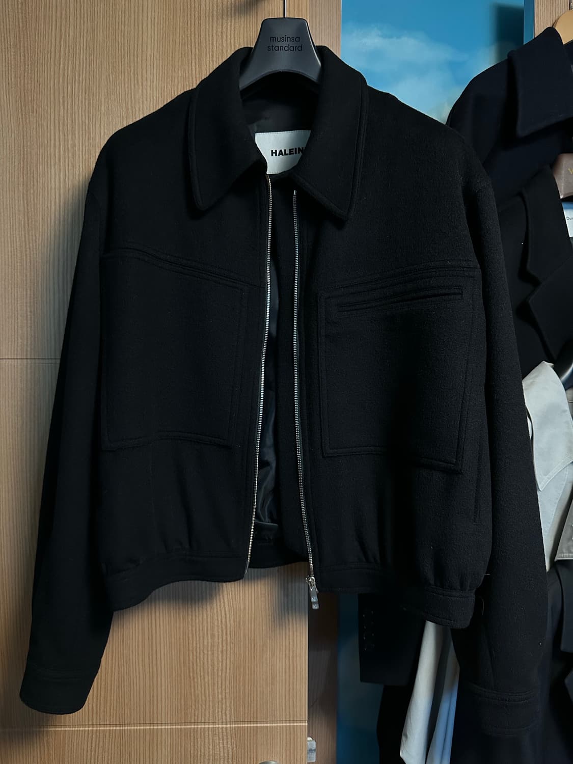 HALEINE 알렌느 3D 캐시미어 블루종 자켓 상품이미지2