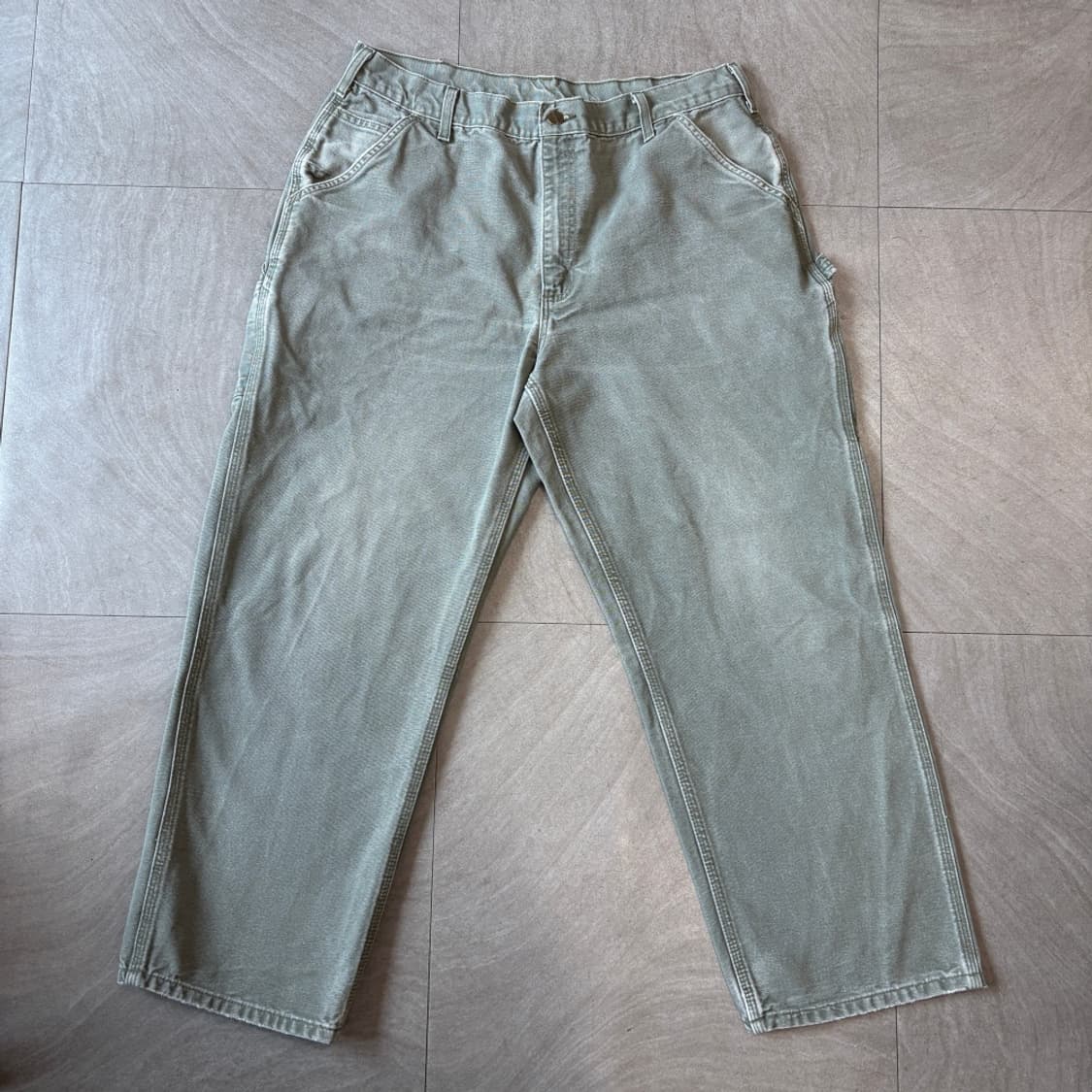 칼하트 오리지널 모스 그린 카펜터 팬츠 바지 상품이미지5