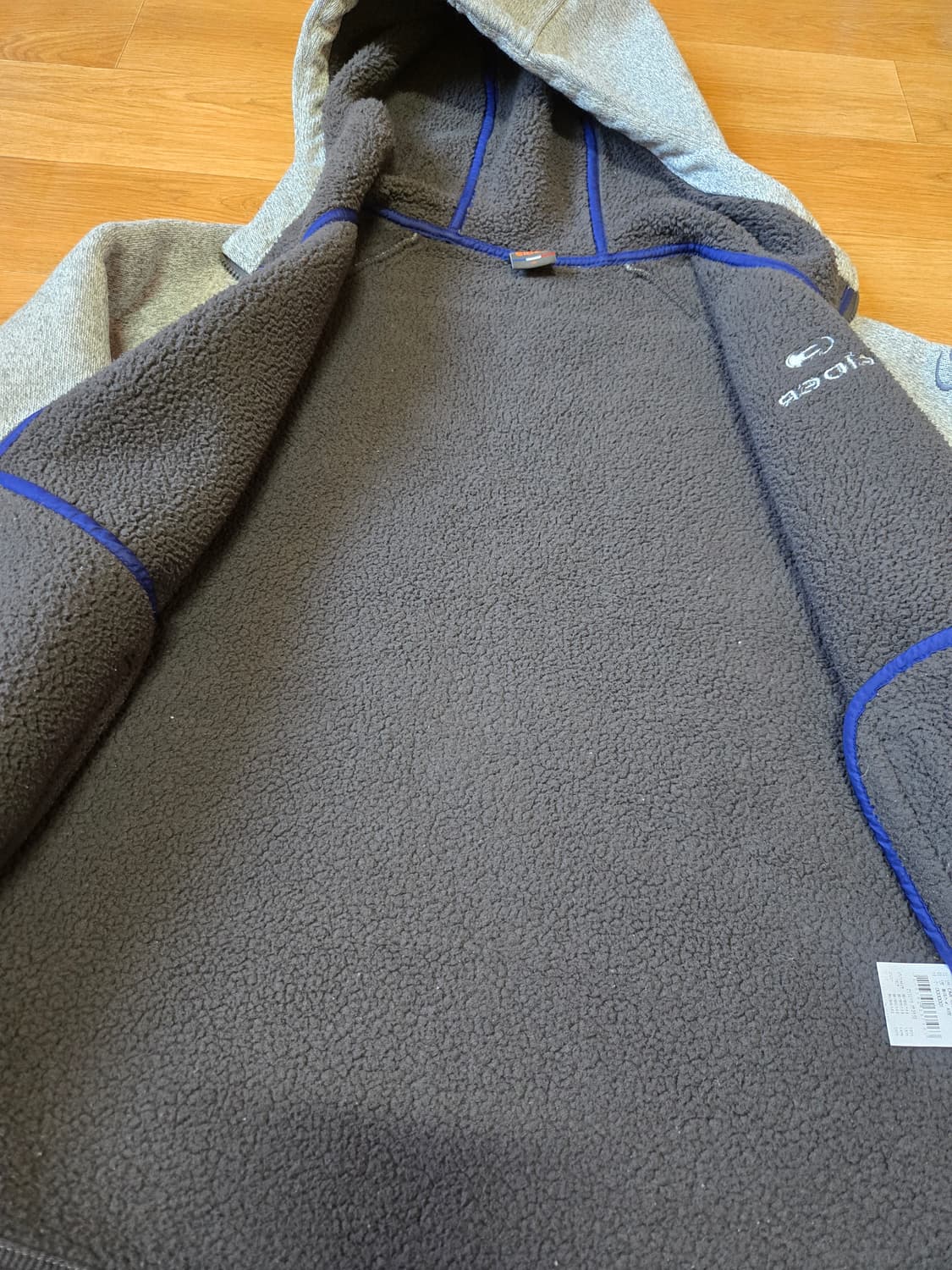 아이더 남성 기모 플리스 후드 집업 상품이미지5