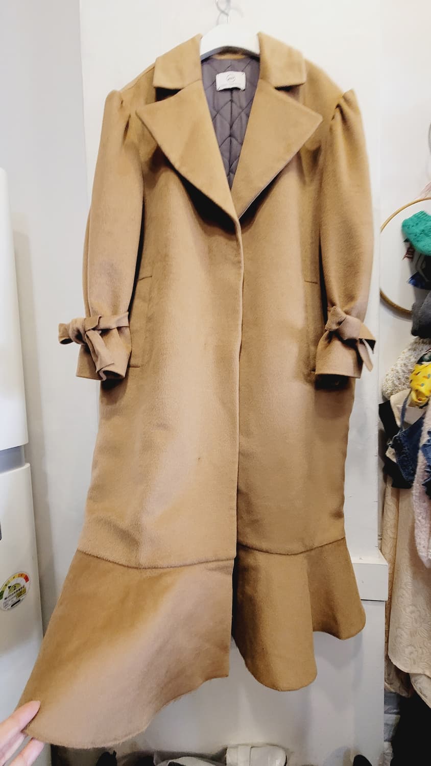 Love for robe 울 캐시미어 프릴코트 상품이미지1