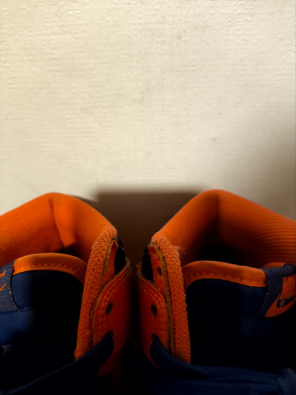 255mm 나이키 덩크 하이 오렌지 앤 딥 로얄 상품이미지5