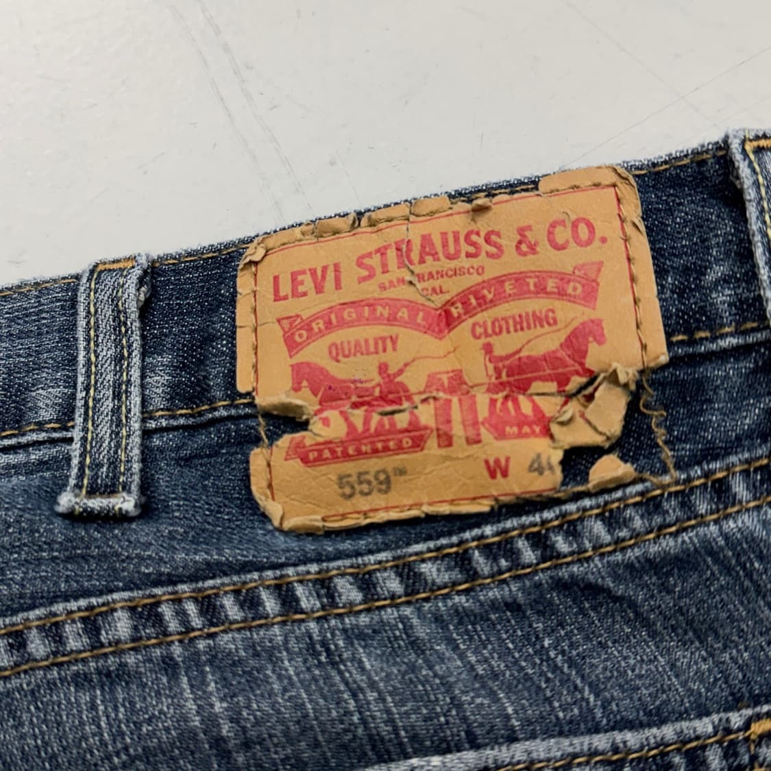 리바이스 559 새깅 워싱 스케이터 와이드 데님팬츠 상품이미지6