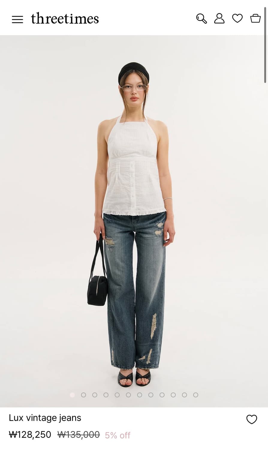 쓰리타임즈 Lux vintage jeans 상품이미지1