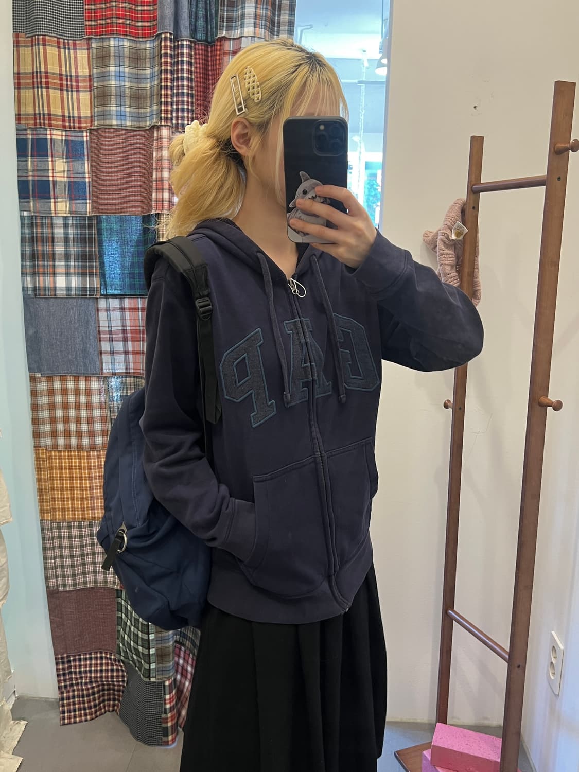 갭 네이비 후드집업 상품이미지1