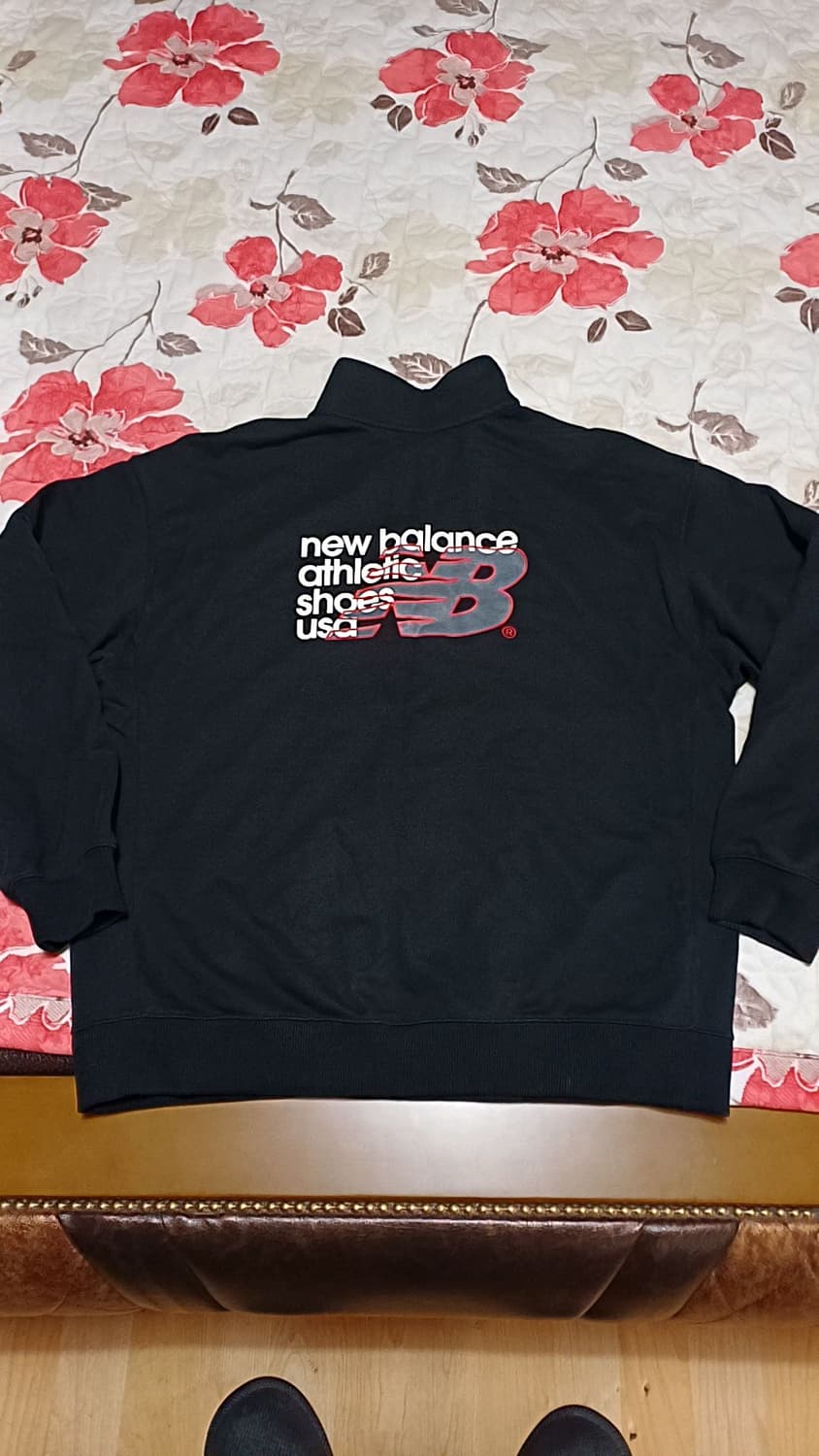 뉴발란스 반집업 오버핏맨투맨 실측100 가슴62 기장72 상품이미지4