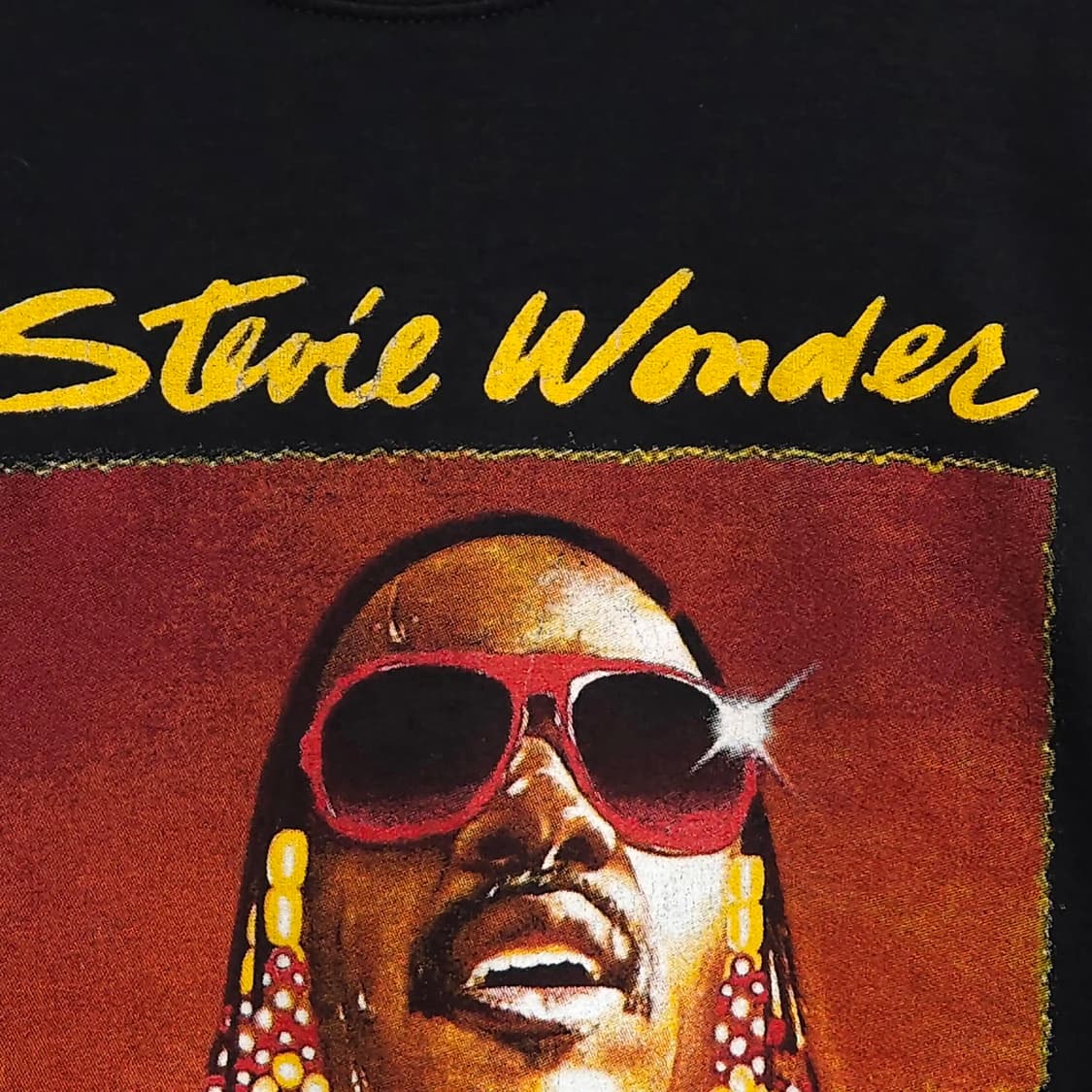95~100)스티비원더 STEVIE WONDER 투어 프린트 반팔 상품이미지3