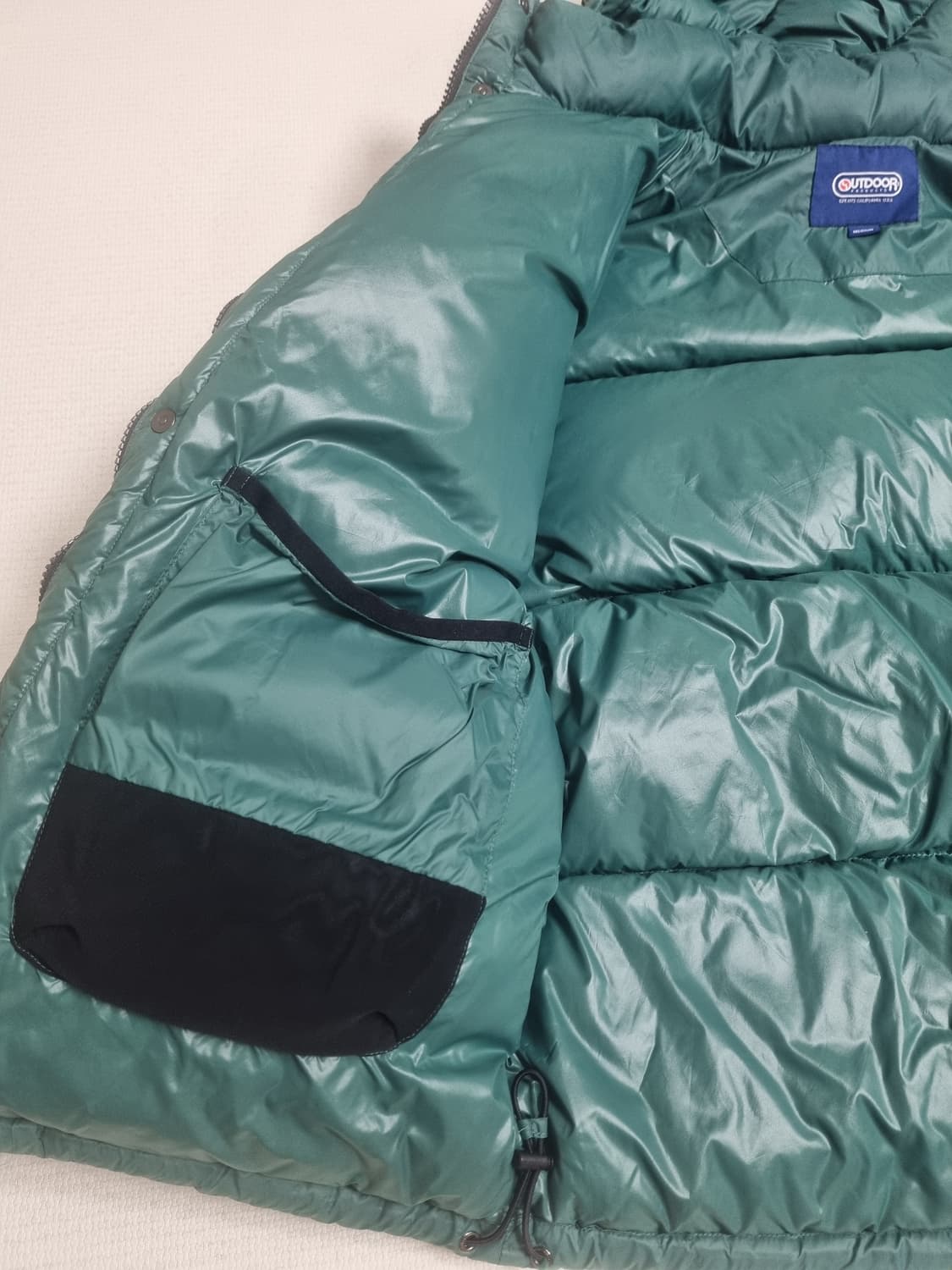 OUTDOOR 아웃도어 그린 오리털 퍼텍스 패딩 상품이미지4