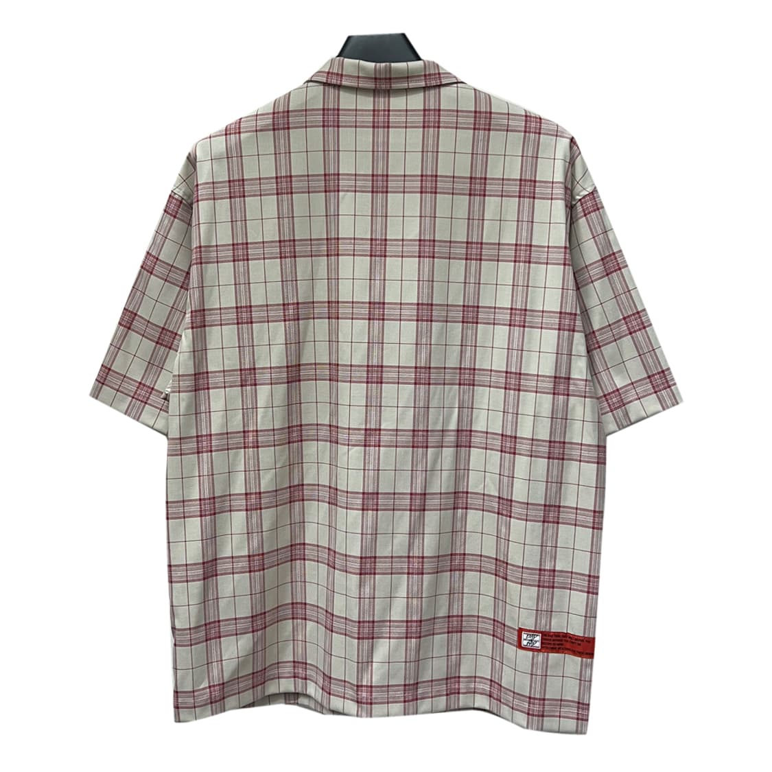 배드인배드 스퀘어 체크 하프 반팔 셔츠 L 상품이미지2