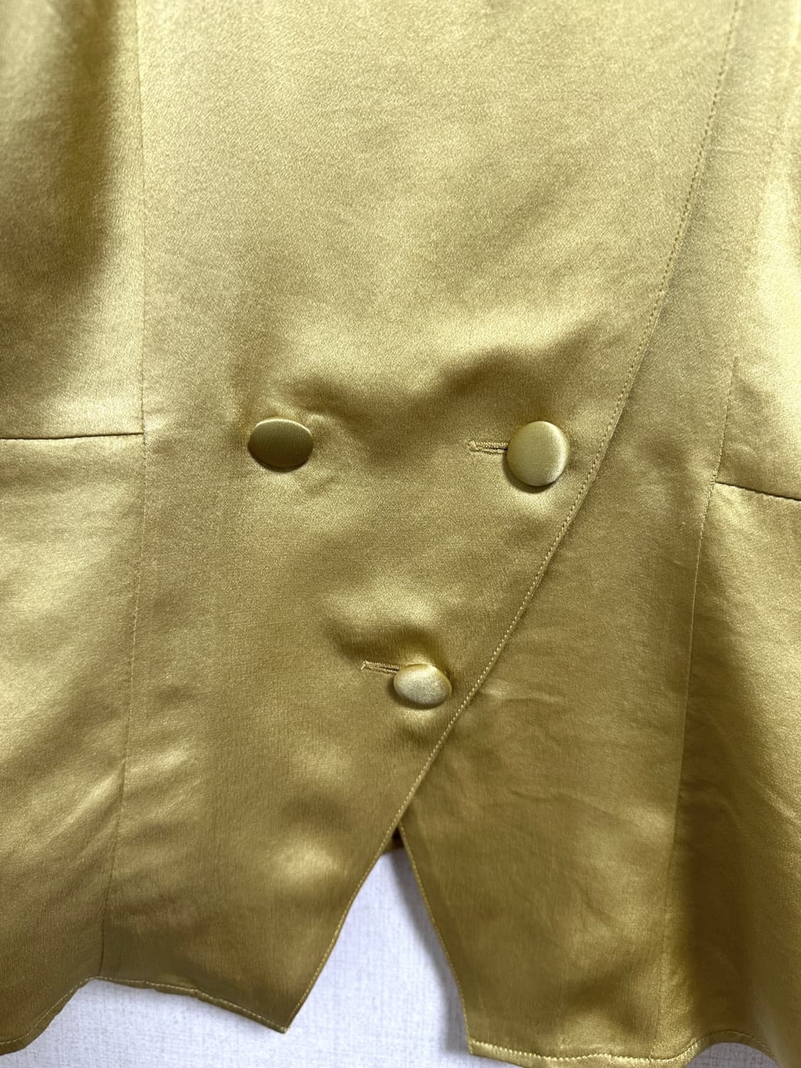 퍼프 골드 블라우스(실크100) 상품이미지4